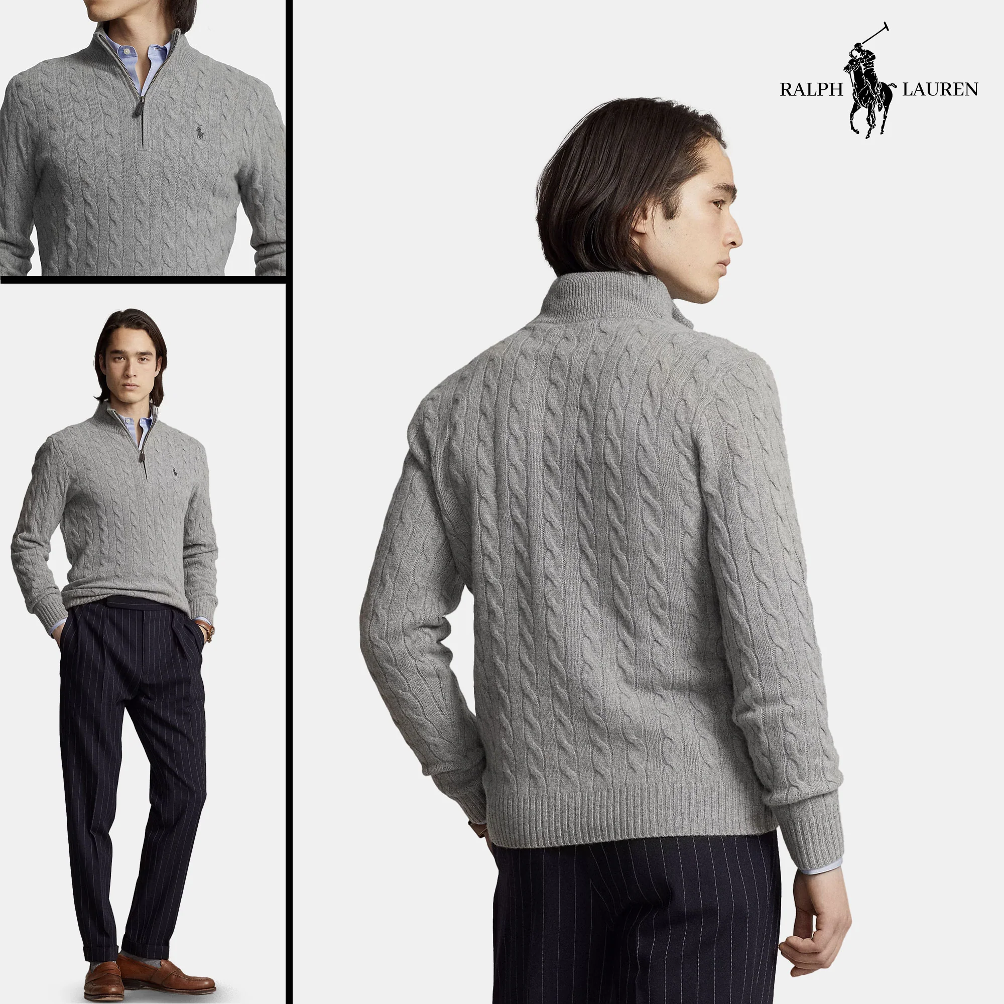 R&L Kaschmir-Zopfmusterpullover (UNVERPASSBARER RABATT)